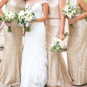 Sorella Vita Gold Bridesmaid Dress